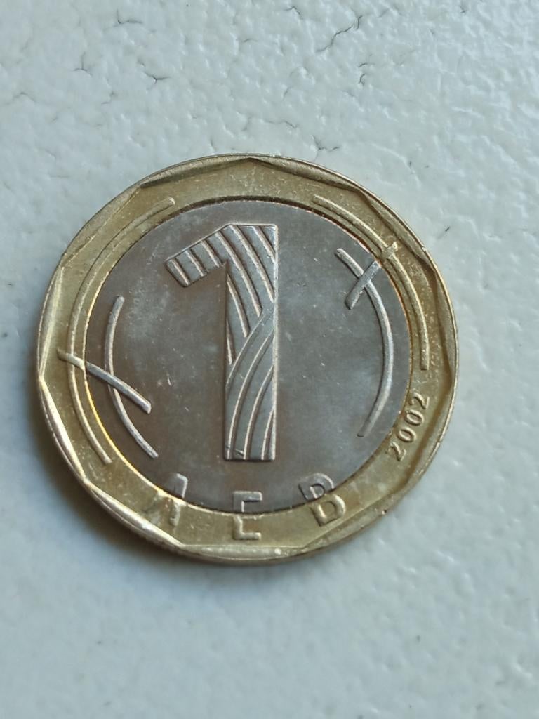 Bulgarije 1 lev 2002., Postzegels en Munten, Ophalen of Verzenden, Bulgarije, Losse munt