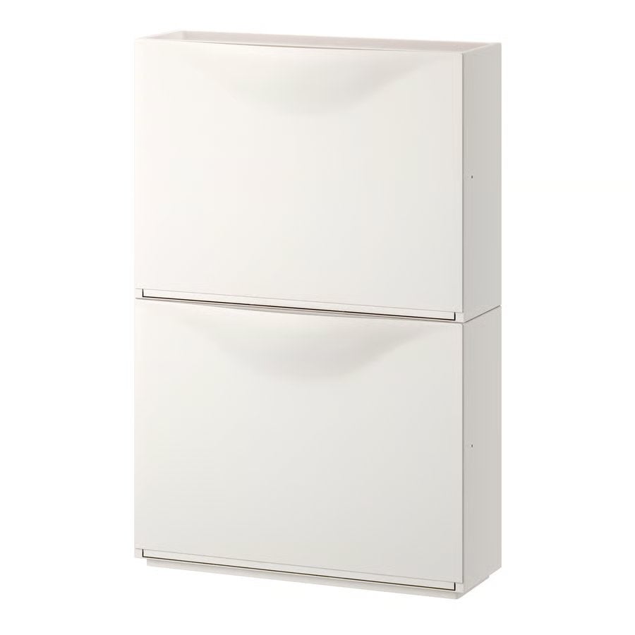 2X IKEA TRONES Schoenenkast/Opberger Wit - 2 stuks, Huis en Inrichting, Ophalen, Gebruikt