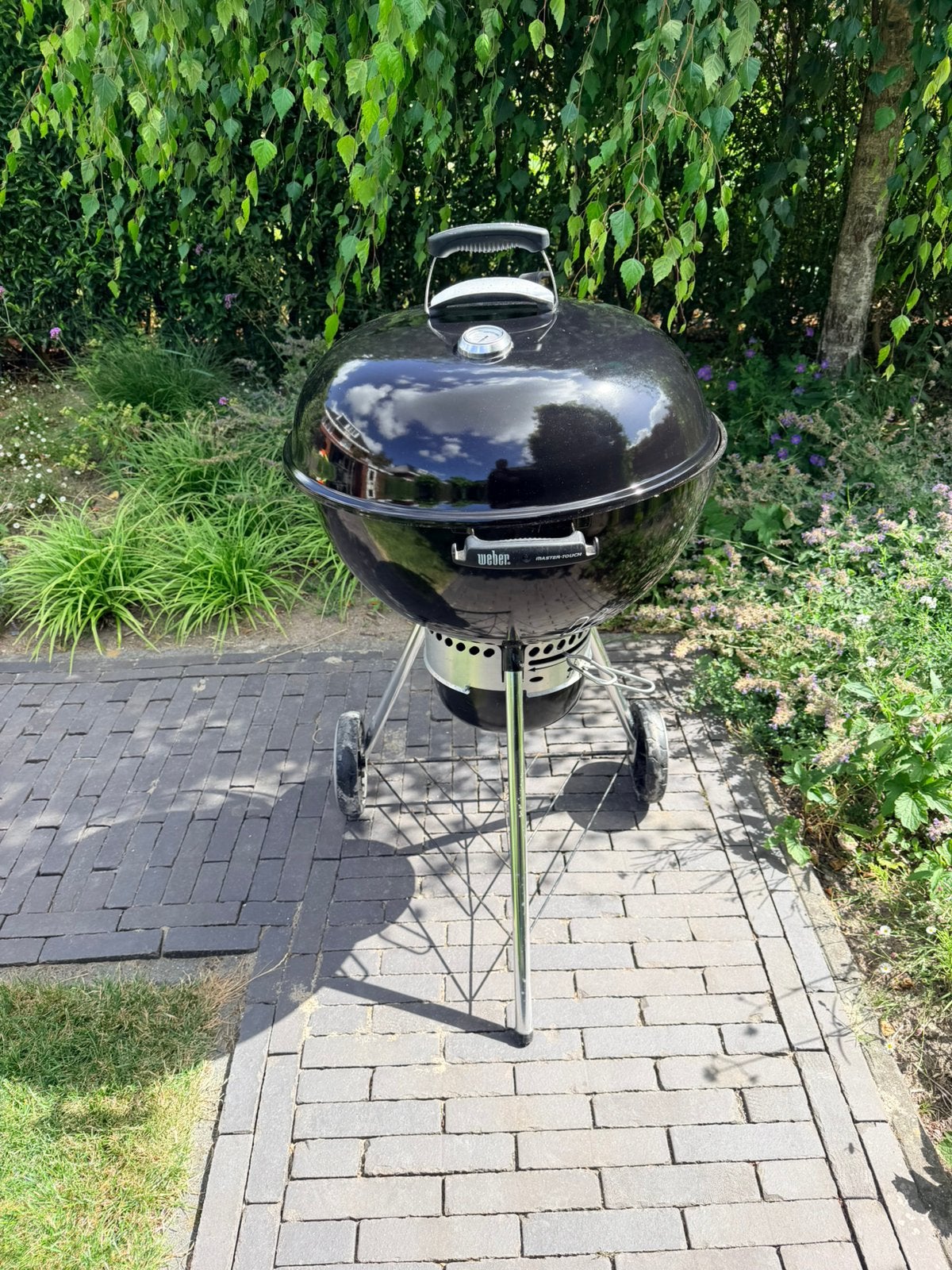 Weber barbeque met temperatuurmeter + starter, Ophalen, Zo goed als nieuw