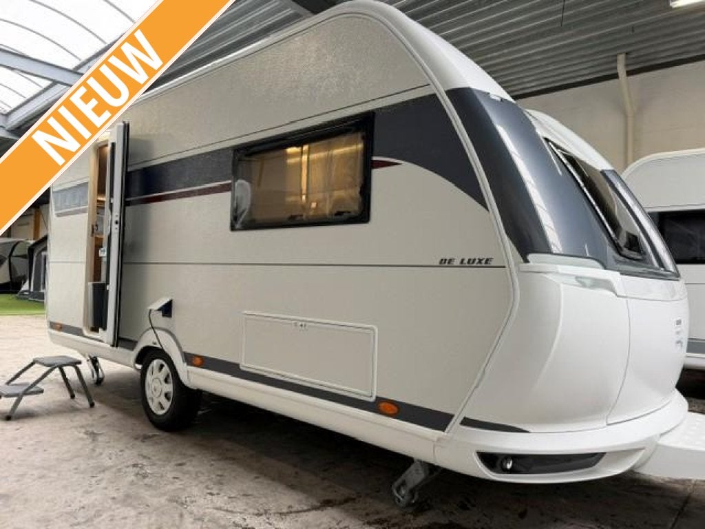 Hobby De Luxe 460 SL 2027 Vloerverwarming/1500/ ETC, Hobby, Treinzit, Tot en met 3, 2 aparte bedden