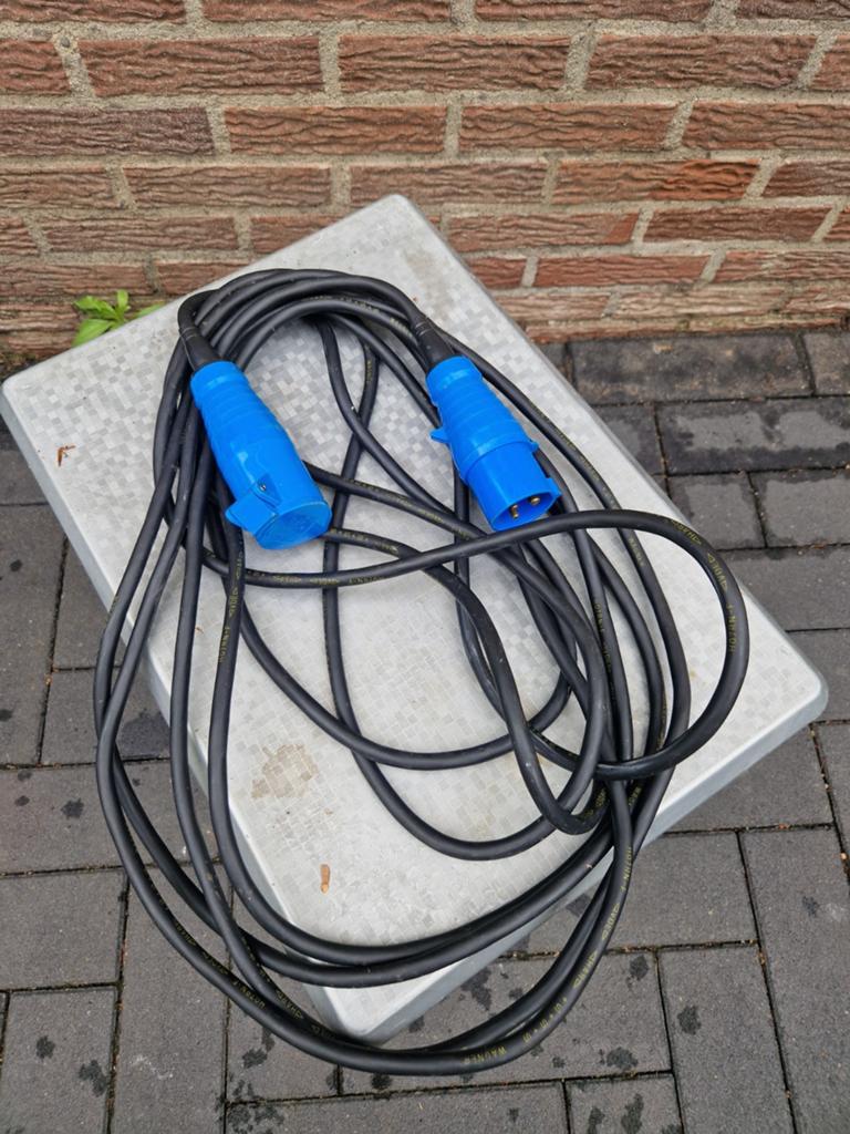 Verlengsnoer camping 10 meter, Caravans en Kamperen, Ophalen