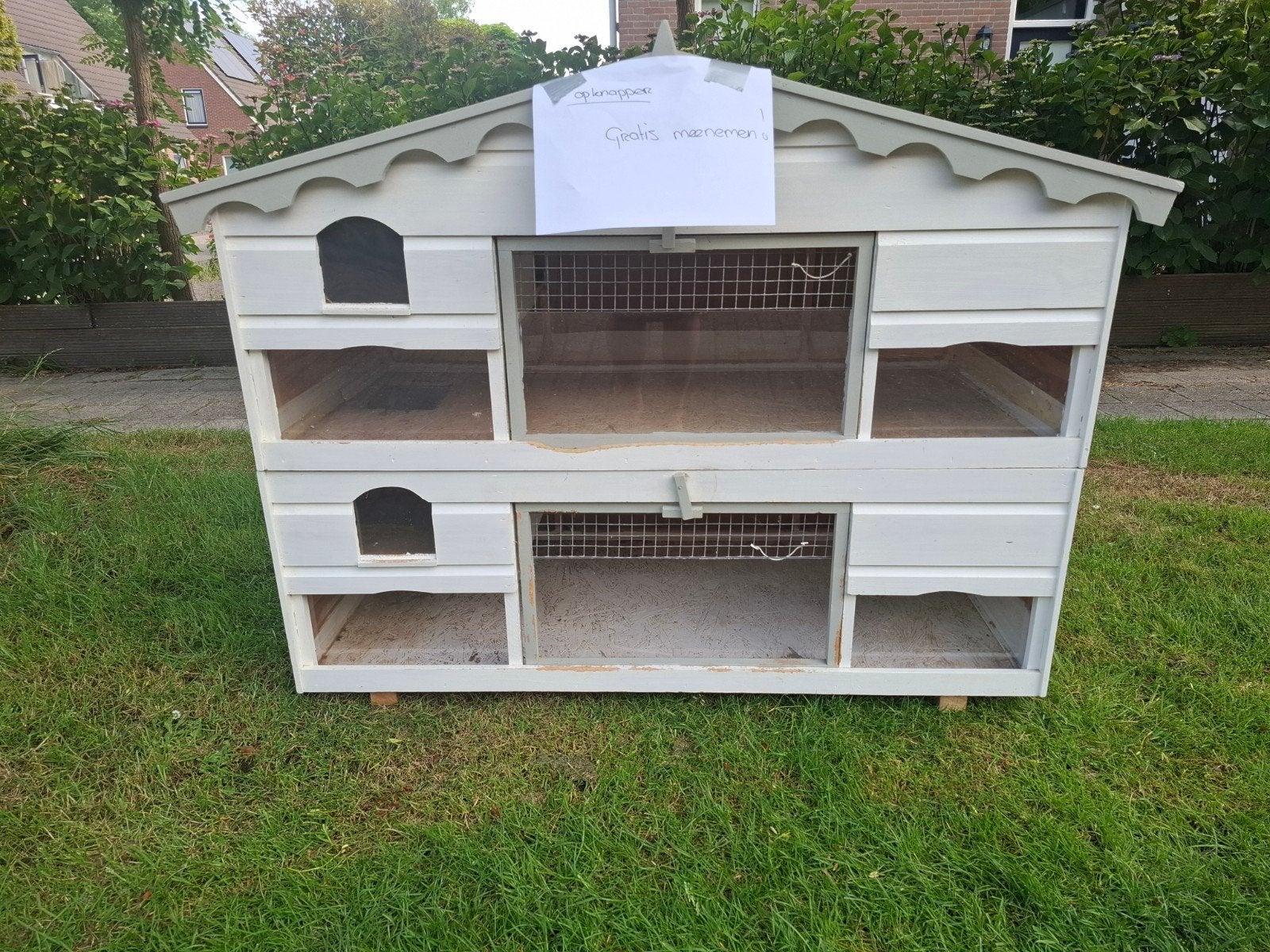 Gratis! Konijnenhok voor binnen opknapper, Dieren en Toebehoren, Knaagdieren en Konijnen | Hokken en Kooien, Ophalen, Konijn, 60 tot 90 cm