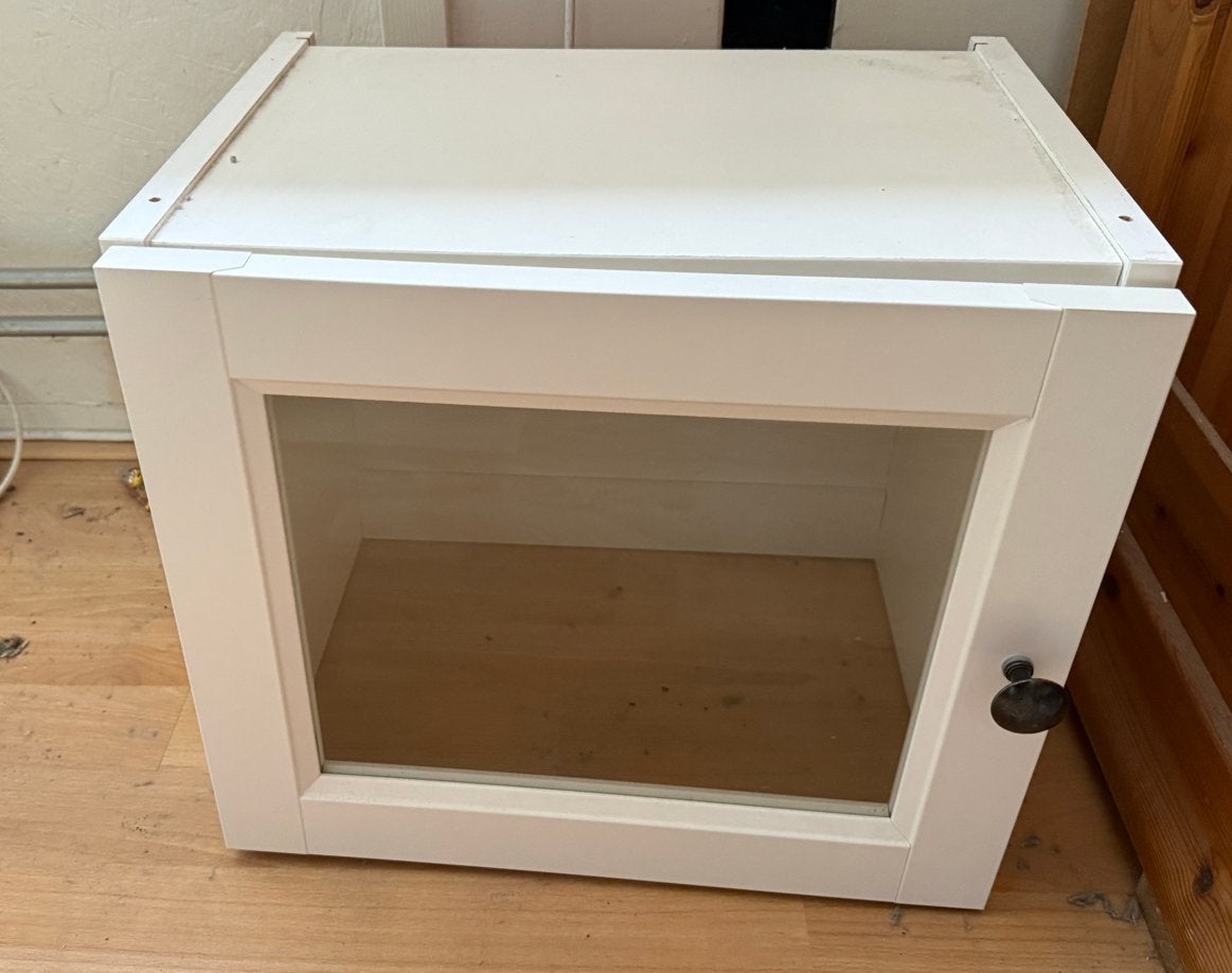 IKEA Kallax kastje met glazen deur, Ophalen, Gebruikt