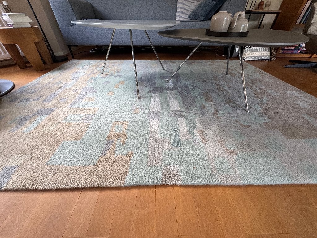 Wollen vloerkleed Brink & Campman 170x240 cm, Ophalen, Gebruikt, Blauw, 150 tot 200 cm