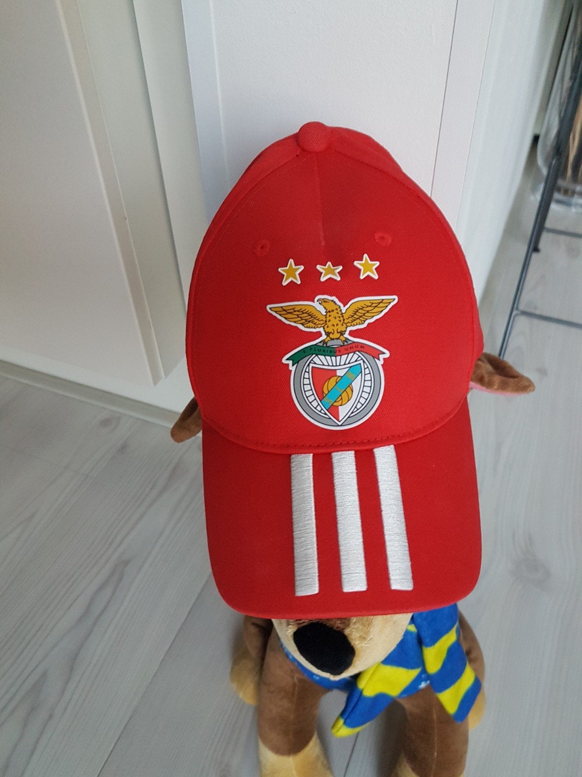 Benfica Adidas cap, Ophalen of Verzenden, Zo goed als nieuw, Buitenlandse clubs