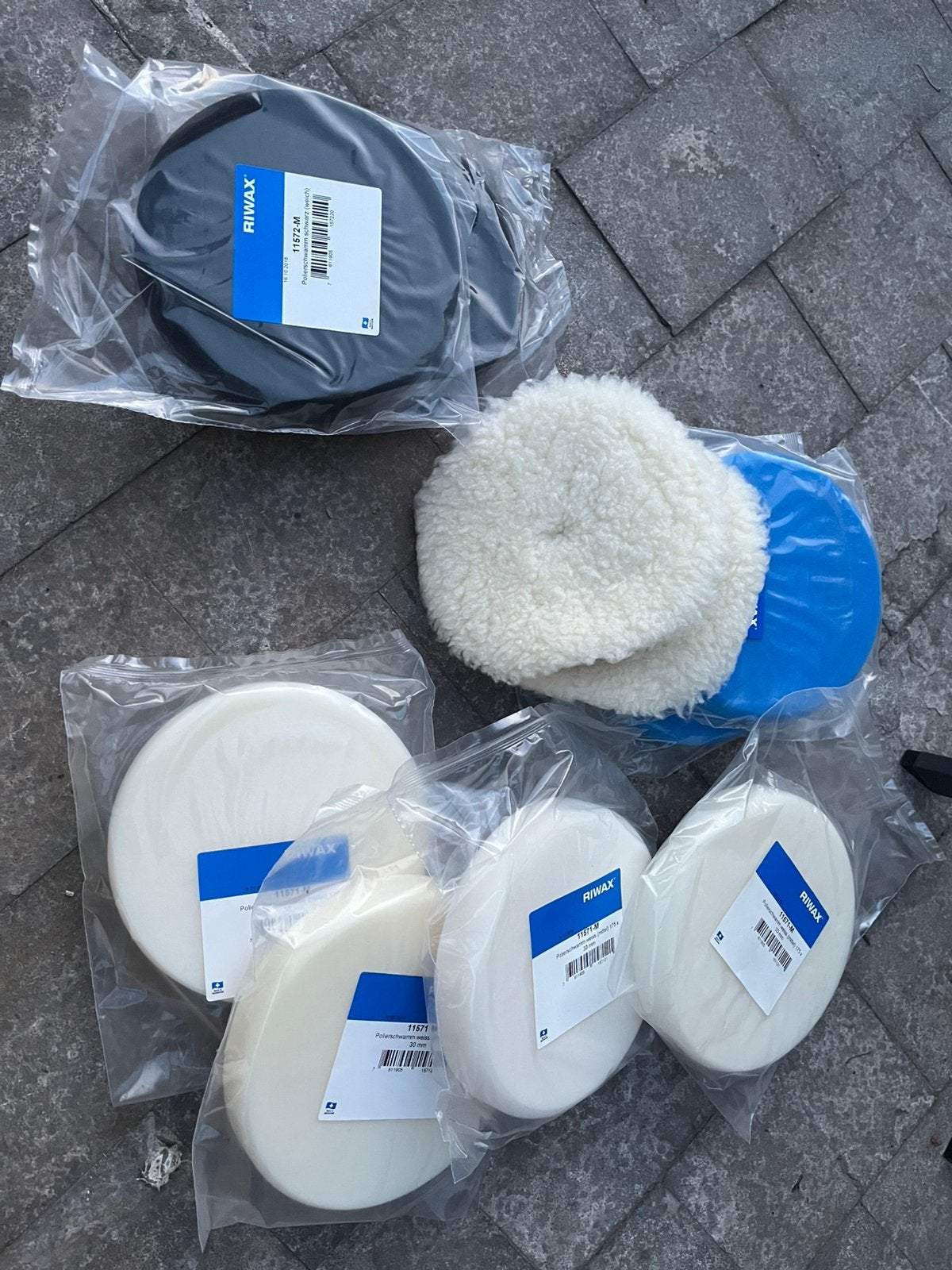Polish set 170mm doorsnede merk riwax., Auto-onderdelen, Interieur en Bekleding, Ophalen of Verzenden, Nieuw
