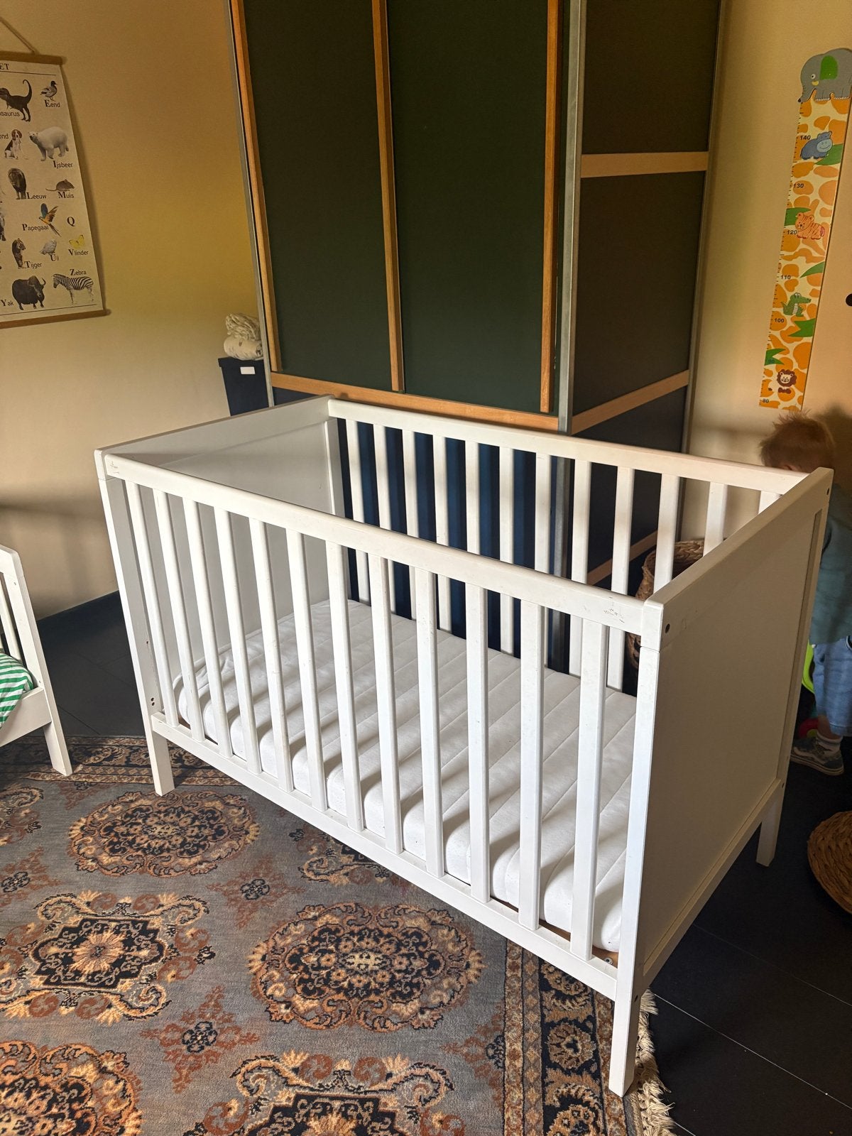 IKEA Sundvik ledikant met matras, Ophalen, Gebruikt, 70 tot 85 cm, 140 tot 160 cm