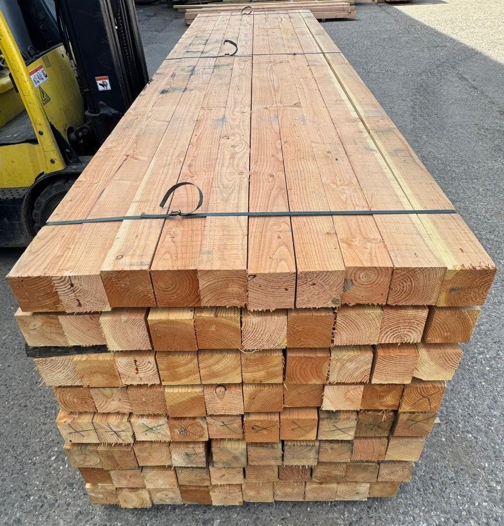 Douglas palen fijn bezaagd 10x10, Ophalen, Nieuw, 250 cm of meer, Palen