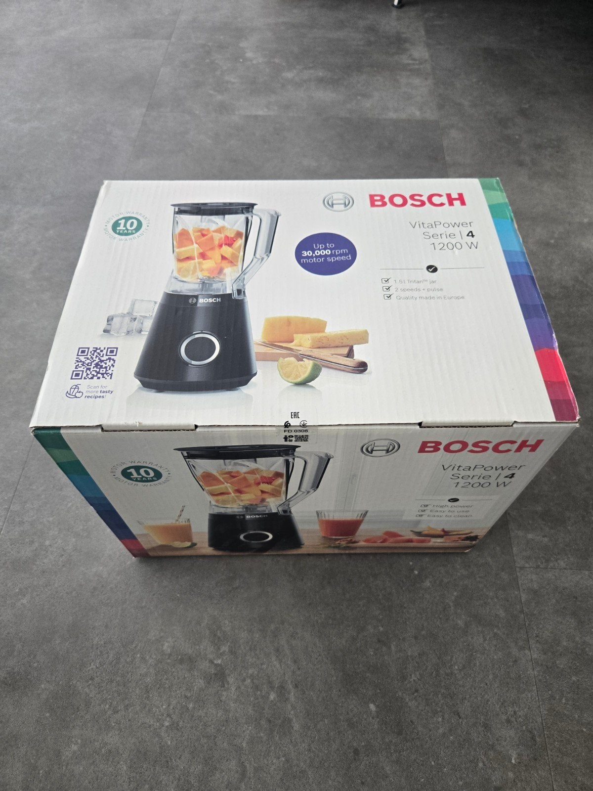 Bosch VitaPower Serie 4 Blender 1200W - Nieuw in doos, Ophalen, Nieuw, Blender