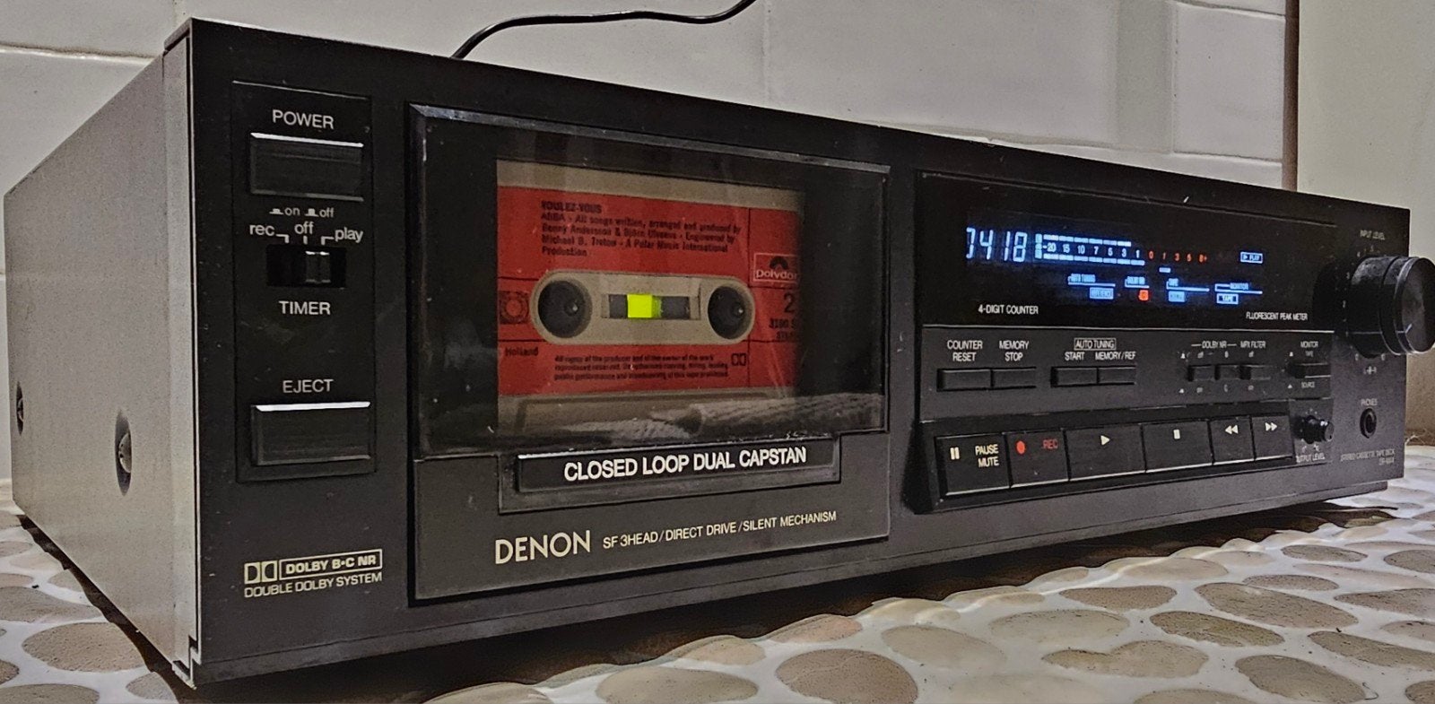 Denon DR-M44 3 kops Dual Capstan Autocalibrate Direct Drive, DENON, Denon, Enkel, Ophalen of Verzenden
