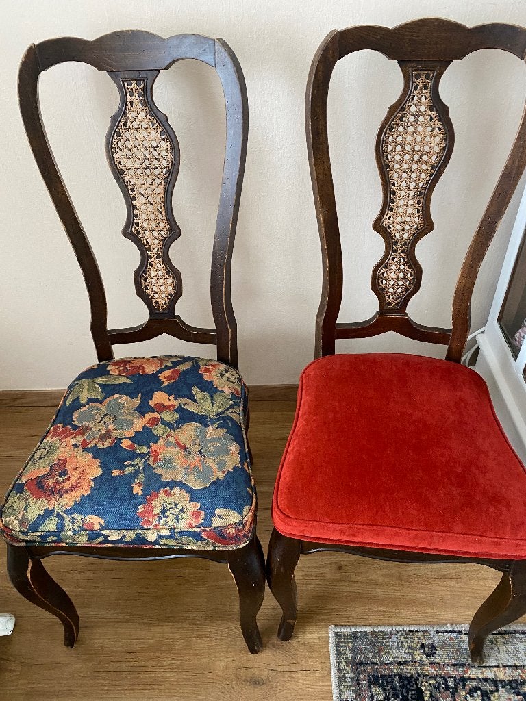 Eetkamerstoelen, Huis en Inrichting, Stoelen, Ophalen, Gebruikt, Rood, Vier