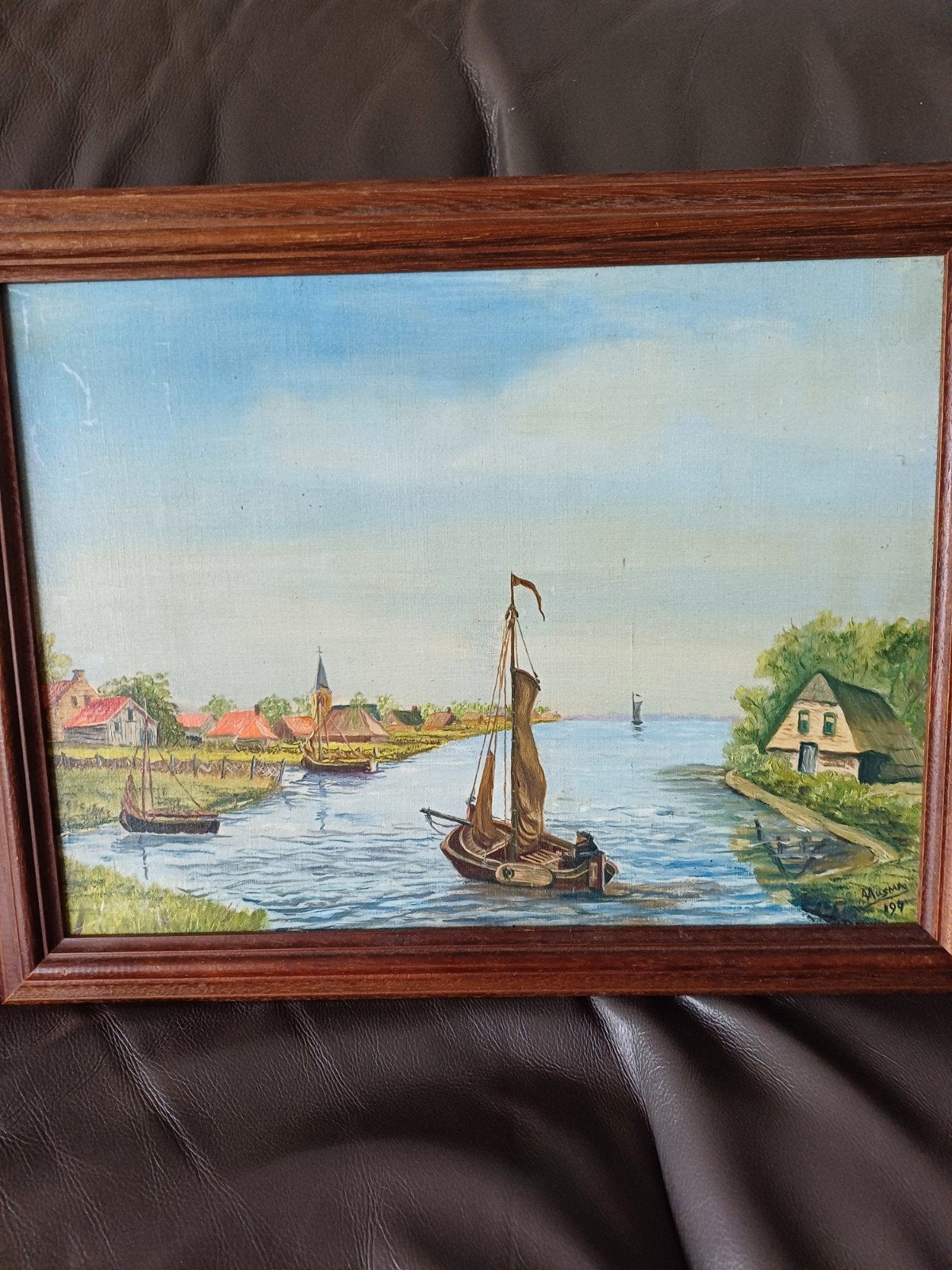 Mooi schilderij, Antiek en Kunst, Kunst | Schilderijen | Klassiek, Ophalen of Verzenden