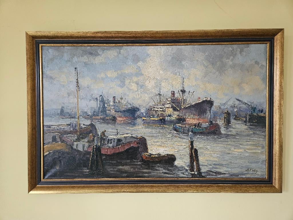 Havengezicht (Rotterdam?), Ophalen