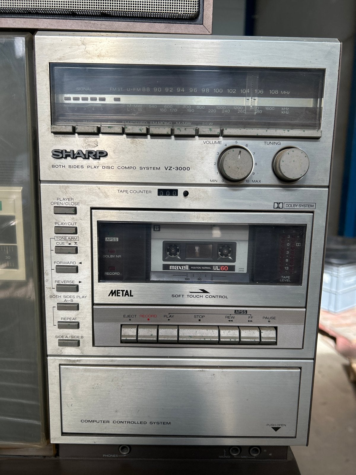 Sharp VZ-3000 Stereo Set met Platenspeler, Cassettedeck, Rad, Audio, Tv en Foto, Stereo-sets, Gebruikt, Cassettedeck, Sharp, Losse componenten