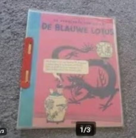 Kuifje De blauwe lotus tv magazine, Ophalen of Verzenden, Gelezen, Overige typen