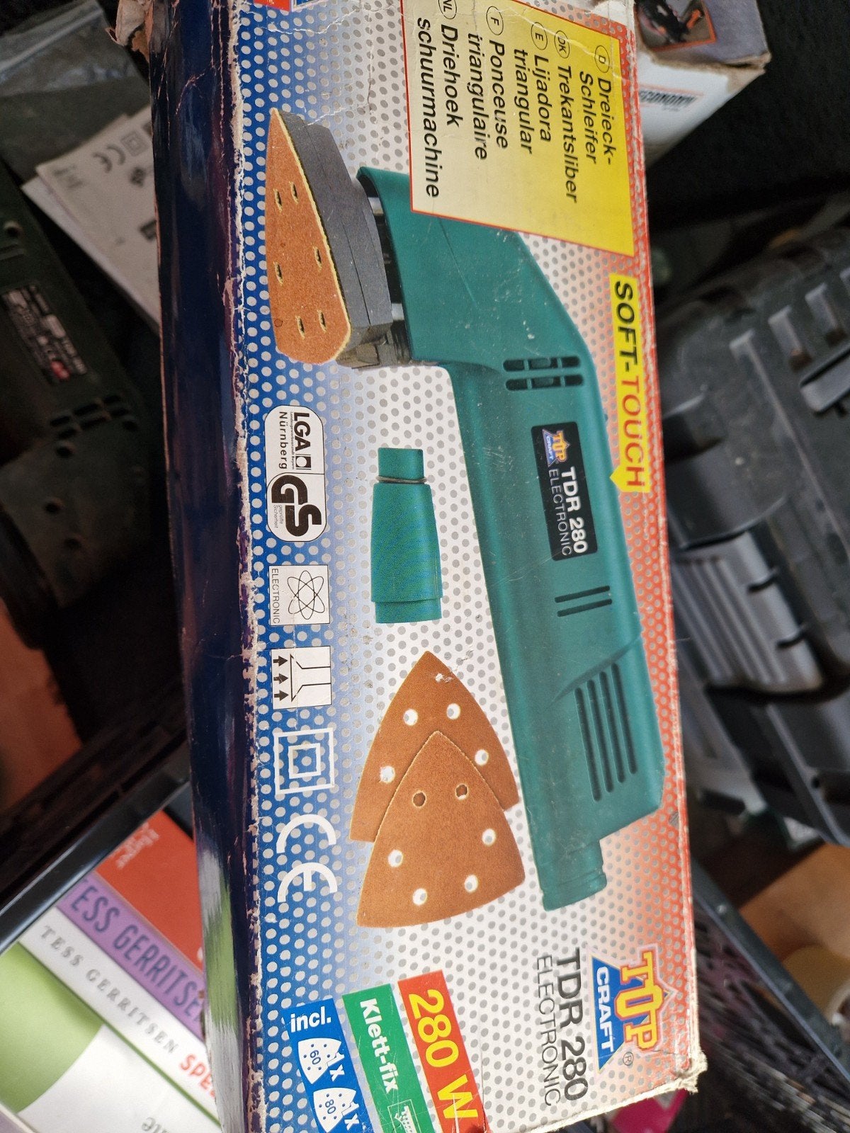 TIP Craft TDR 280 Elektronische Driehoekschuurmachine, Ophalen, Gebruikt, Minder dan 600 watt, Overige typen