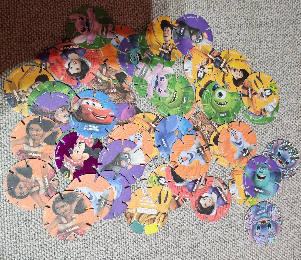 70x Diskey Diskeyz Albert Heijn actie Disney ah, Verzamelen, Supermarktacties, Albert Heijn, Ophalen of Verzenden