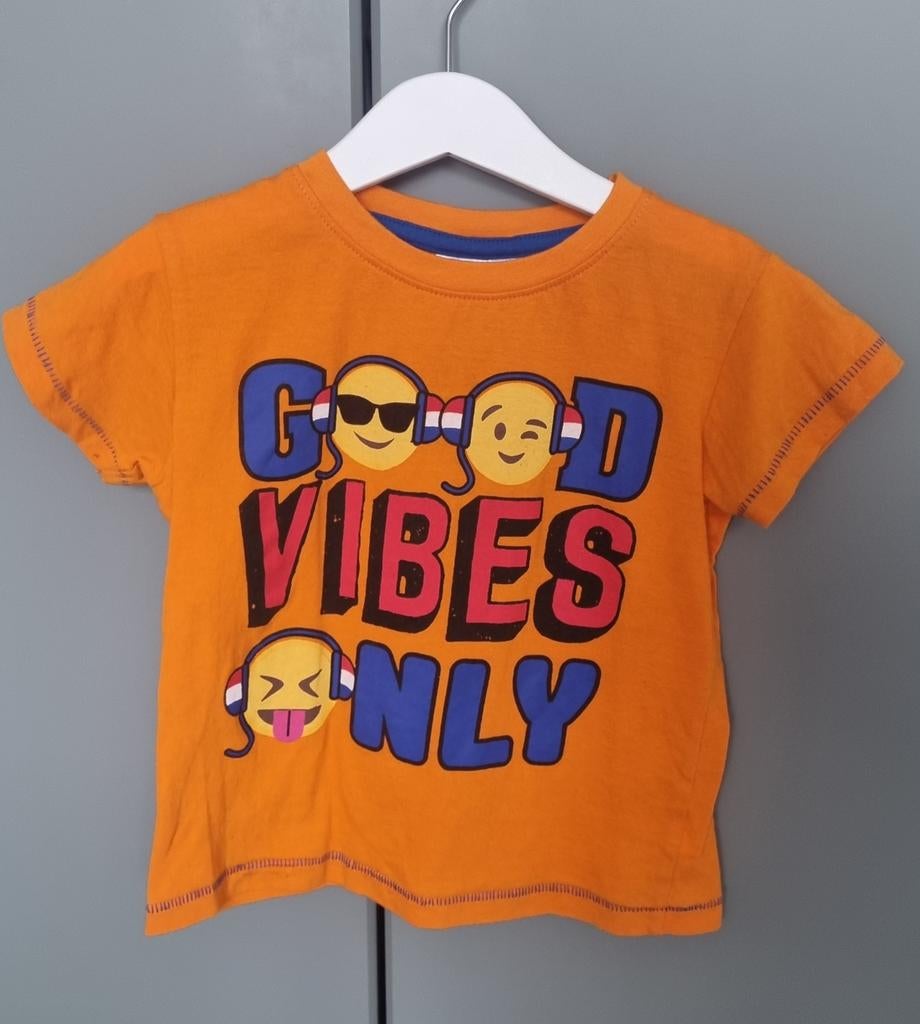 Als nieuw! Oranje T-shirt Koningsdag Maat 104, Kinderen en Baby's, Kinderkleding | Maat 104, Ophalen of Verzenden, Zo goed als nieuw