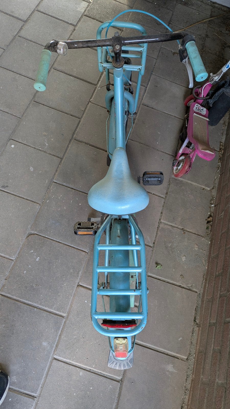 Kinderfiets opknapper - Blauw, Gebruikt, Onbekend, Ophalen of Verzenden, Terugtraprem