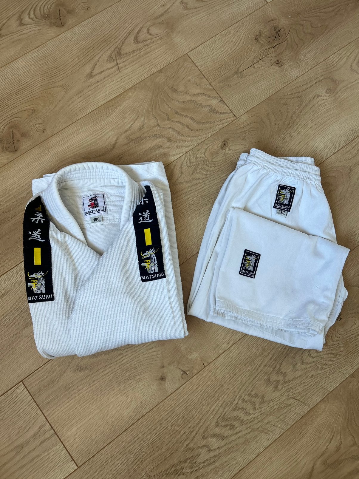Matsuru Judo/Karate/Jiu-Jitsu pak maat 160 (10-12 jaar), Gebruikt, Verzenden, Maat XS of kleiner, Judo