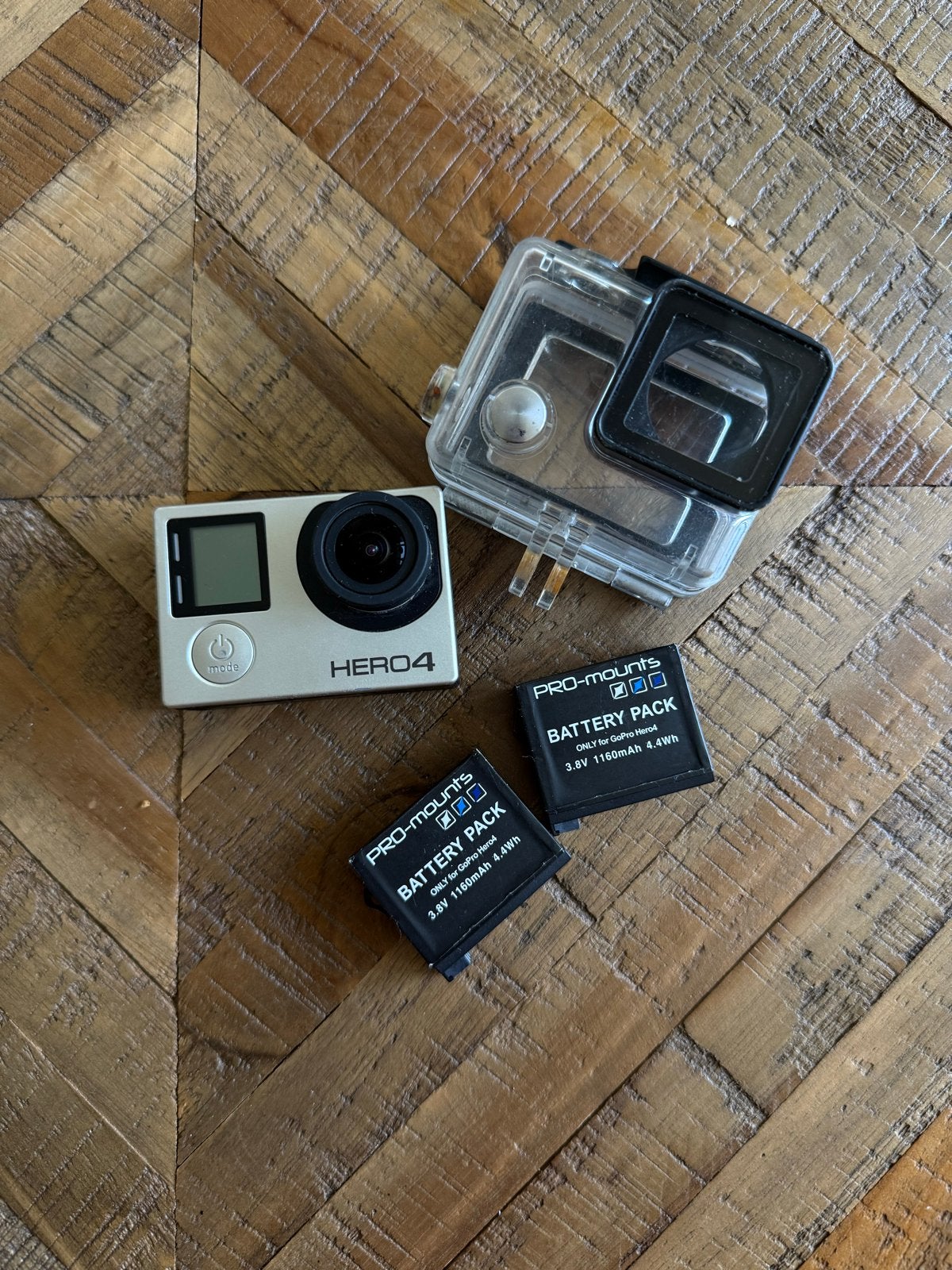 GoPro Hero 4 Silver | 3 accu's, Audio, Tv en Foto, Actiecamera's, Ophalen of Verzenden, Gebruikt, GoPro