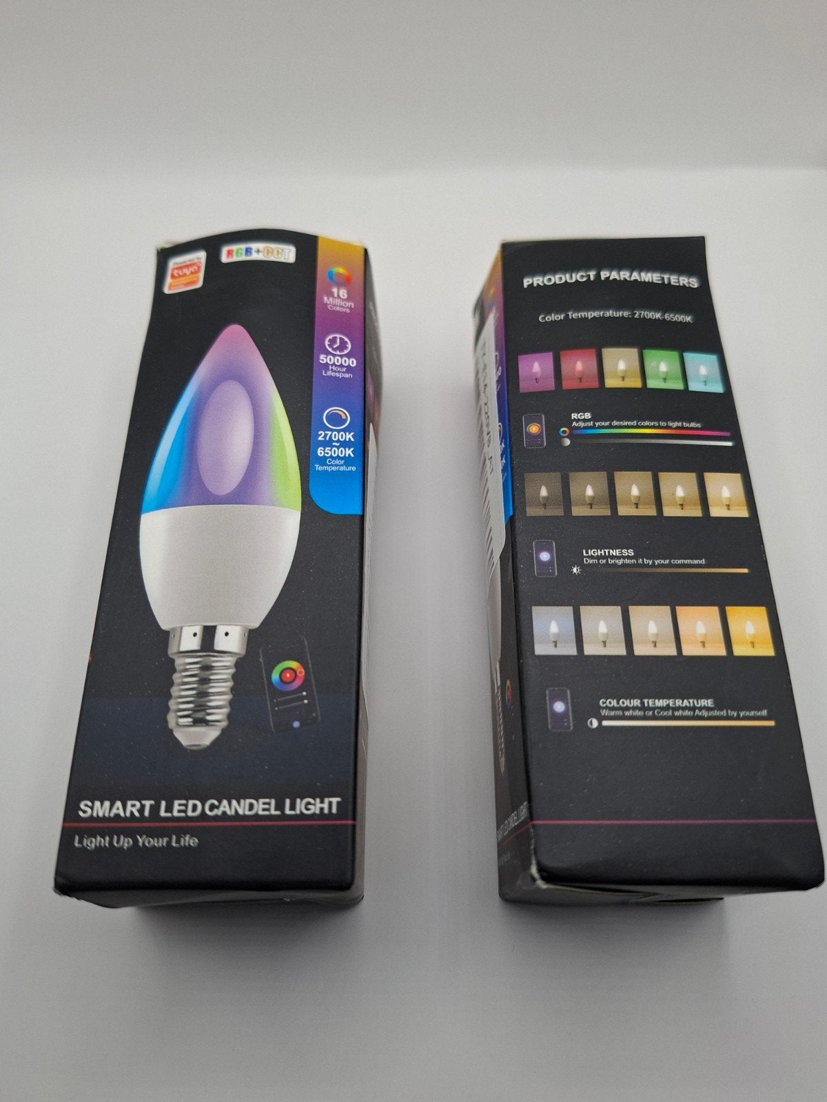Smart LED Kaarslamp E14 - RGB+OCC, Huis en Inrichting, Met afstandsbediening, Kunststof, Meerkleurig, E14 (klein)