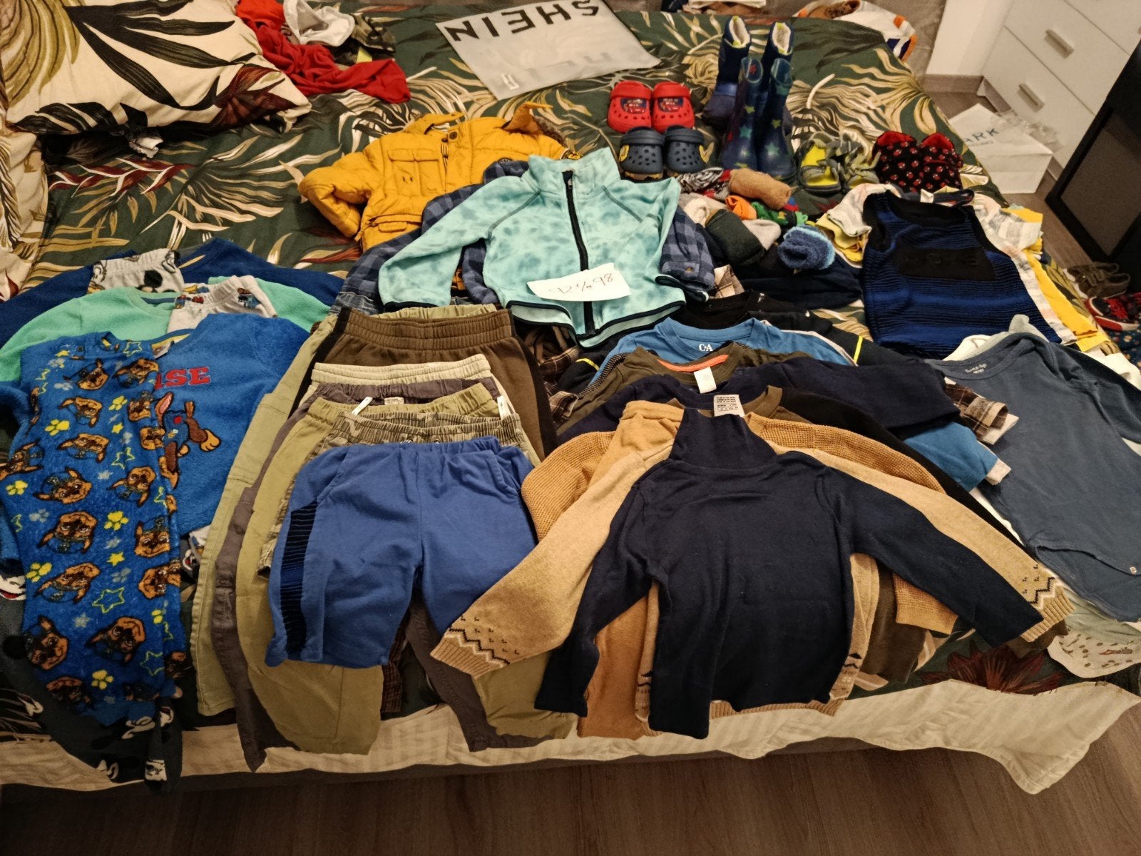 Kledingpakket jongens maat 92/98, Ophalen, Gebruikt, Maat 92