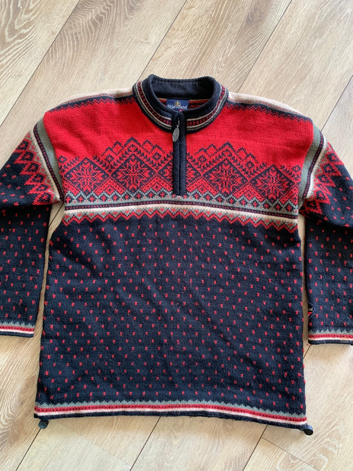 Skjaeveland of Norway wollen trui L wool jumper, Kleding | Heren, Truien en Vesten, Maat 52/54 (L), -, Zwart, -