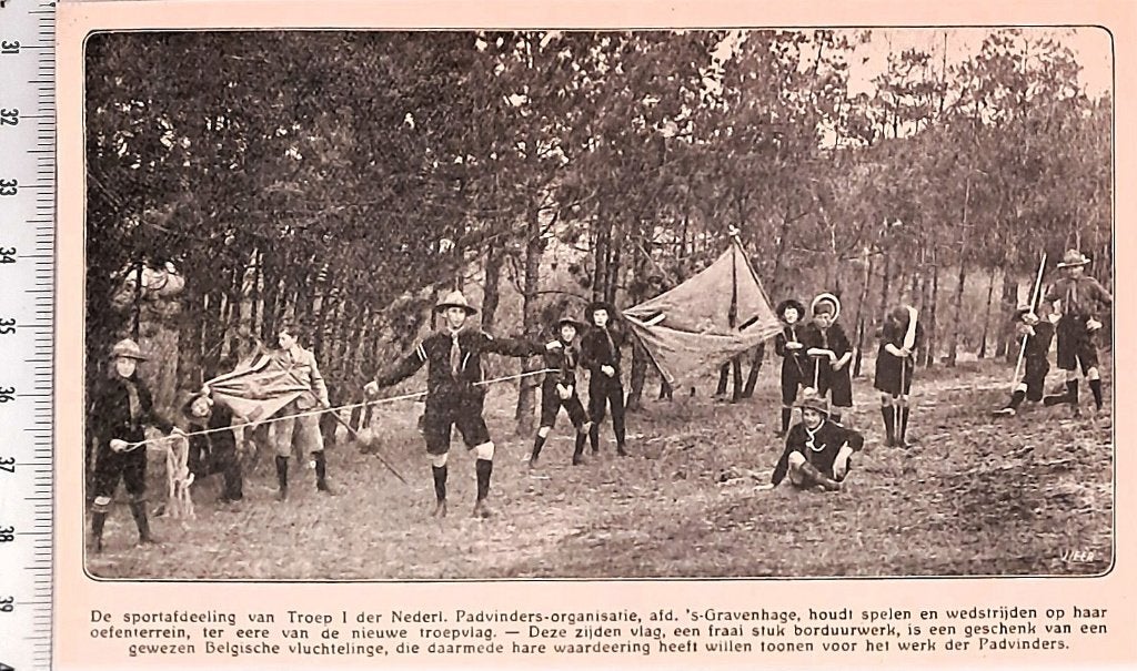 Scouting 1923; sportafdeling van Troep 1 in Den Haag, Verzenden, Voor 1940, Gebruikt, Overige onderwerpen