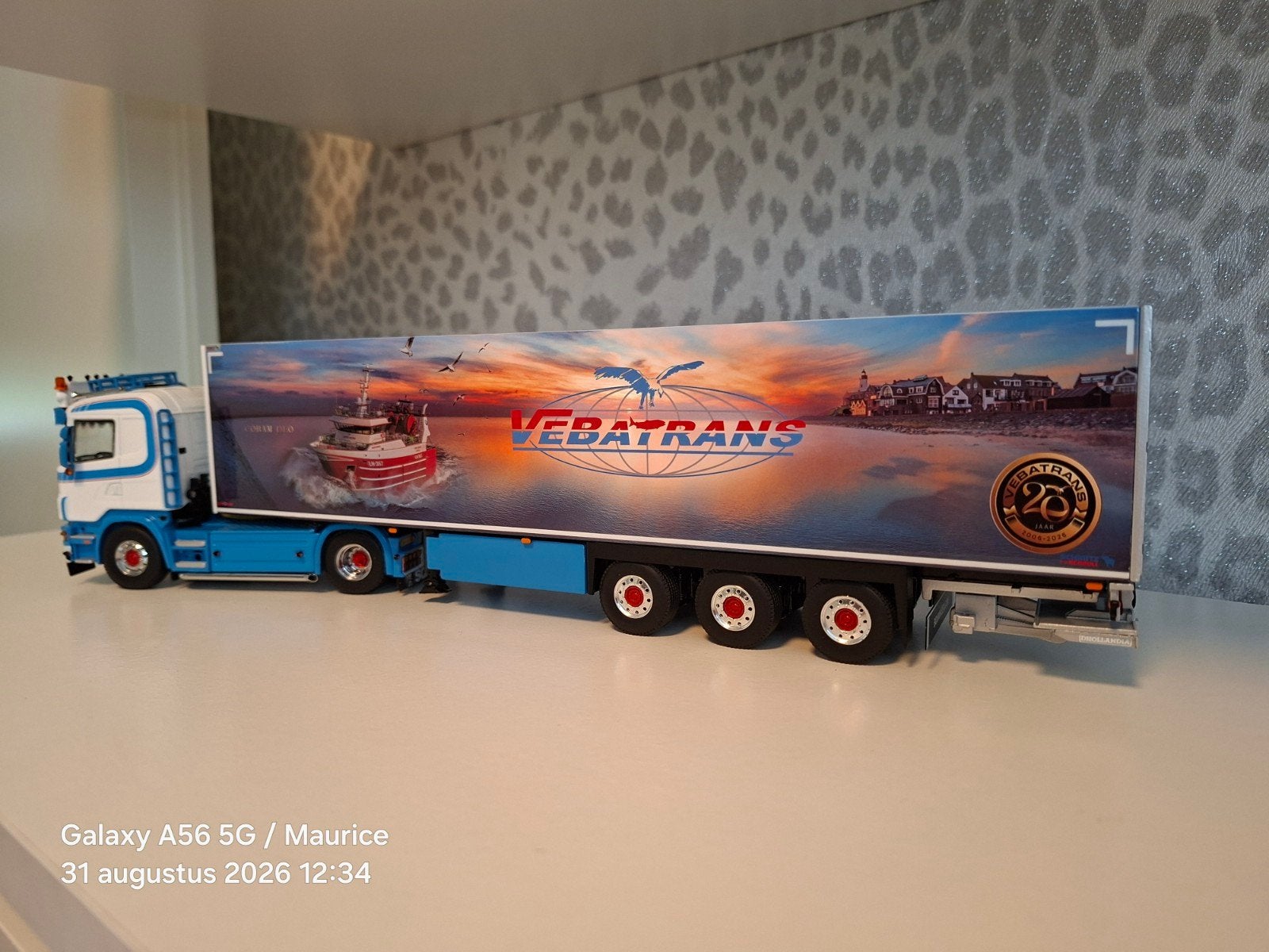 WSI, Scania 164G V8 Combinatie Vebatrans, Ophalen of Verzenden, Zo goed als nieuw, Bus of Vrachtwagen, Wsi