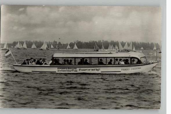 Loosdrechtse Plassen 2 x rondvaartboot, Verzenden, 1960 tot 1980, Ongelopen, Noord-Holland