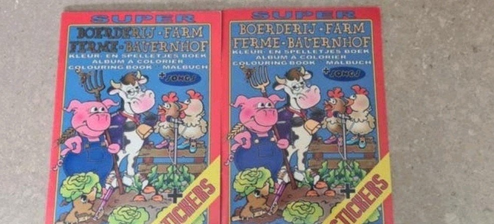 Kleur- en spelletjes boek Boerderij, Ophalen of Verzenden, Nieuw, Rekenen