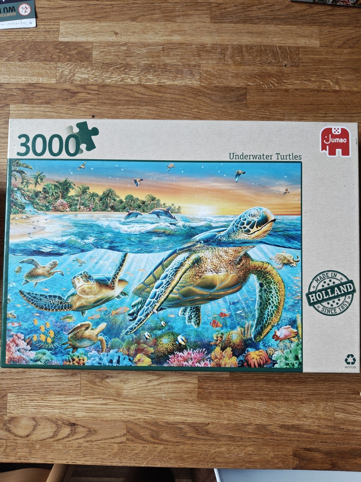 Jumbo Legpuzzel 3000 stukjes - Underwater Turtles, Ophalen, Meer dan 1500 stukjes, Zo goed als nieuw, Legpuzzel