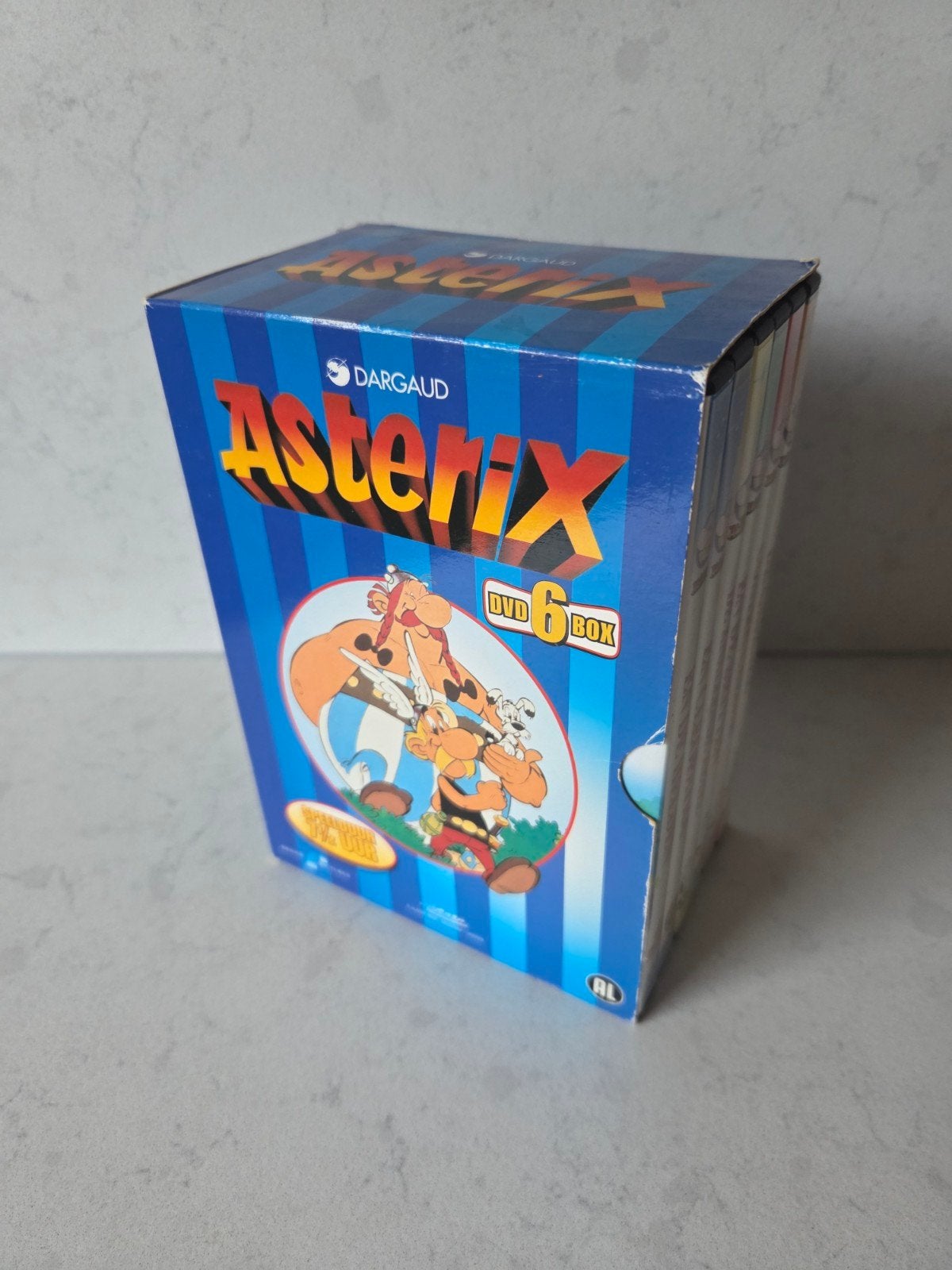 Asterix en Obelix - 6dvd box, Ophalen of Verzenden, Asterix en Obelix, Zo goed als nieuw, Beeldje of Figuurtje