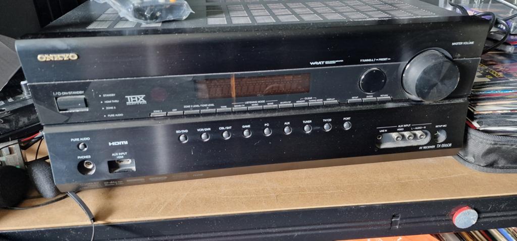 Onkyo Receiver zware tx-sr608 en Krasvrij, Overige merken, Tuner of Radio, Zo goed als nieuw, Losse componenten