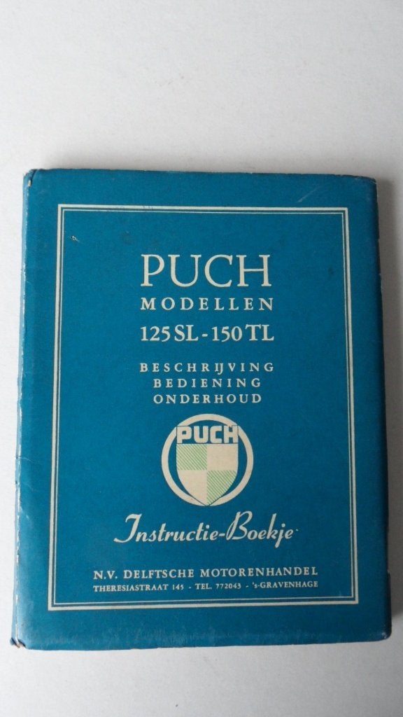 Puch 125 SL en Puch 150 TL oldtimermotoren instructieboekje, Verzenden, Gebruikt, Motoren