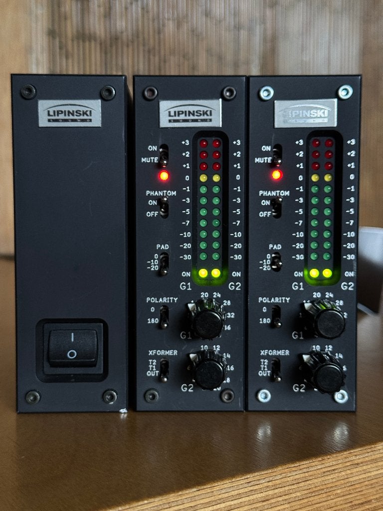 Lipinski L-408 and L-409 Mic Pre's L-410 PS, Ophalen of Verzenden, Gebruikt, Audio