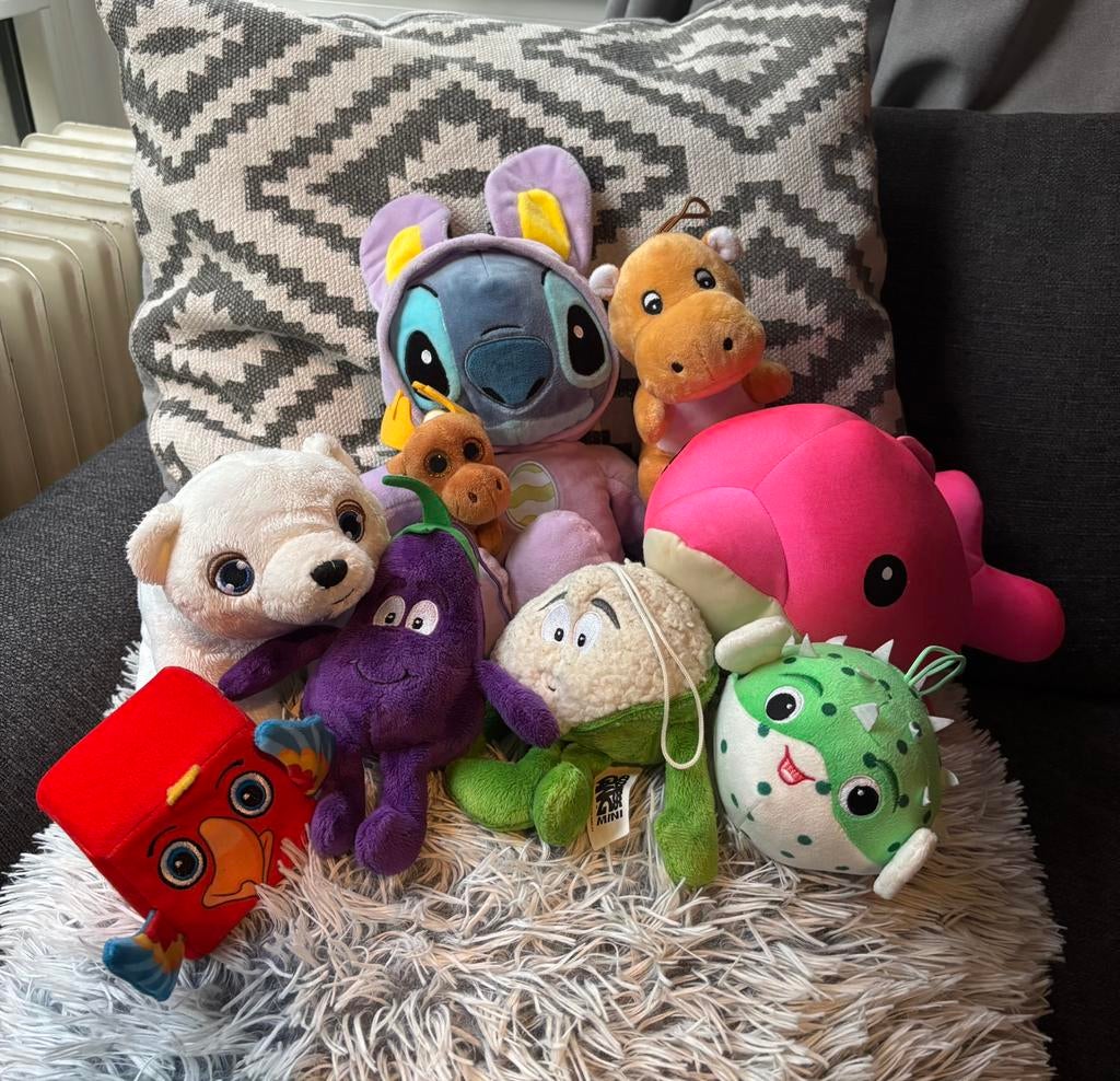 Leuke gemixte knuffel / plush set, Overige merken, Overige karakters, Overige typen, Ophalen of Verzenden