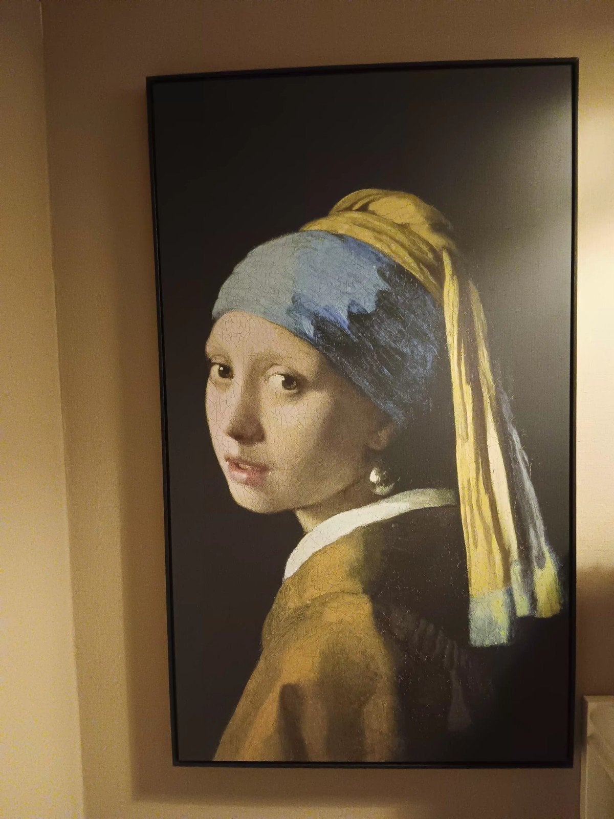 Het Meisje met de Parel - Johannes Vermeer reproductie, Antiek en Kunst, Kunst | Schilderijen | Klassiek, Doek, Portret of Personen