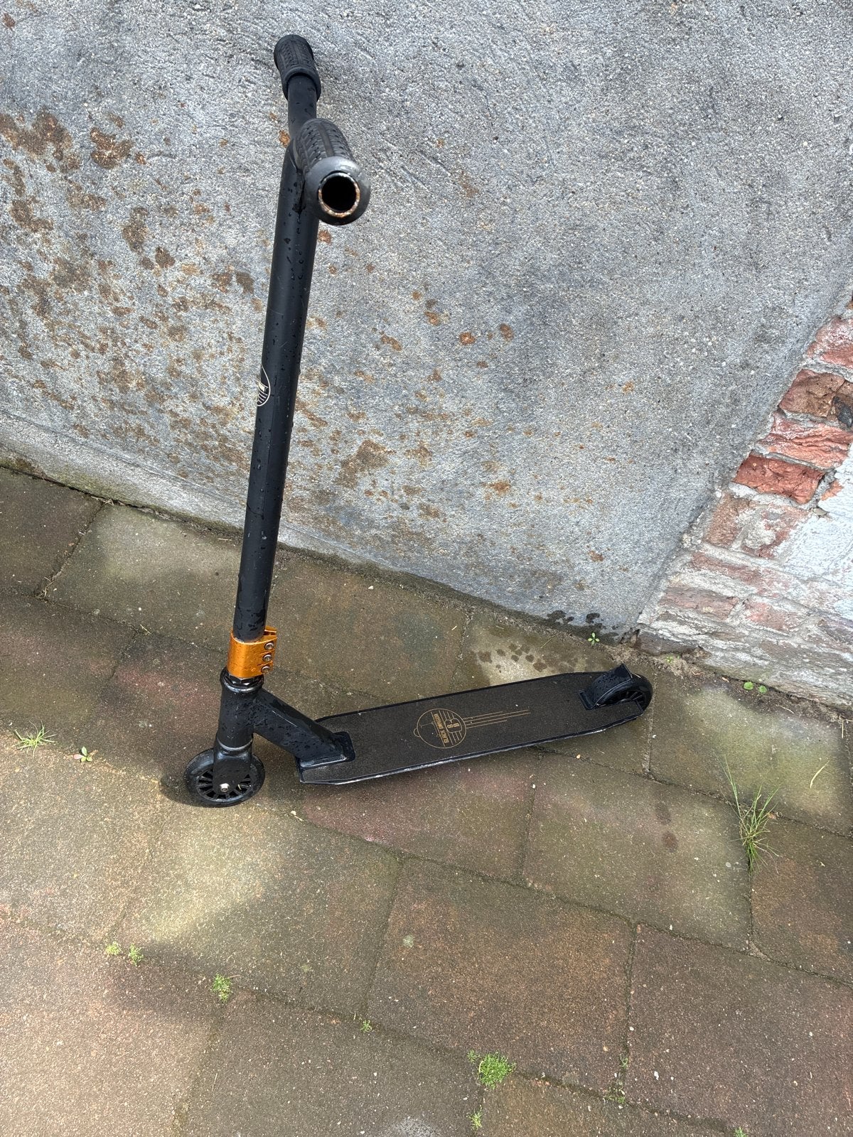 Stuntstep zwart - Gebruikt, Fietsen en Brommers, Steps, Gebruikt, Gewone step, Ophalen
