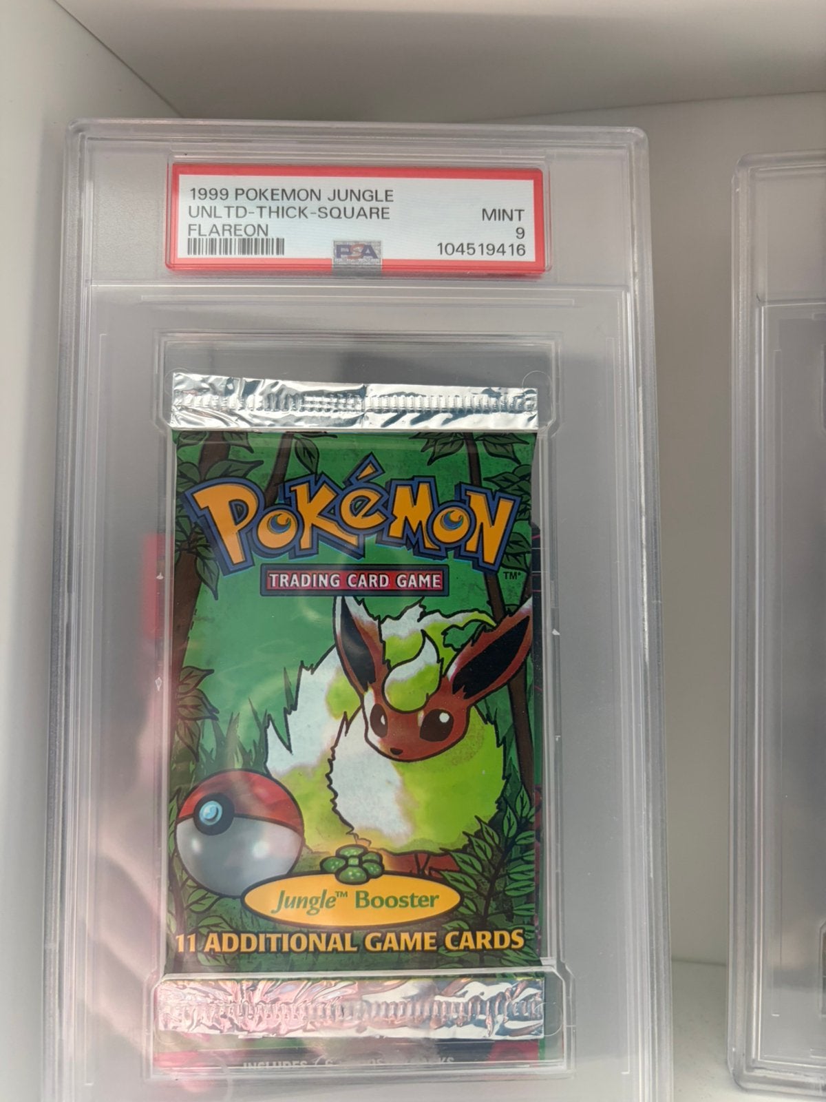 Pokemon unlimited jungle psa 9 booster pack, Ophalen of Verzenden, Nieuw, Overige typen, Foil