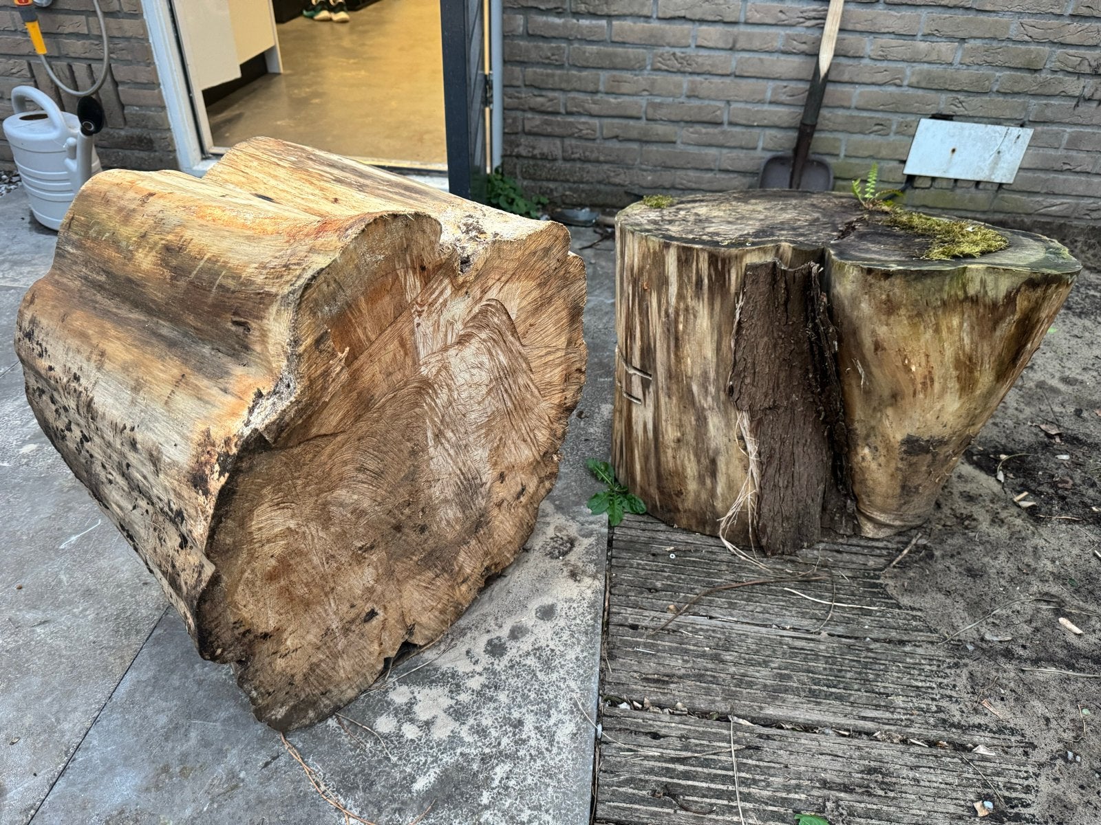Grote boomstronken voor diverse doeleinden, Tuin en Terras, Minder dan 3 m³, Ophalen, Overige houtsoorten, Blokken