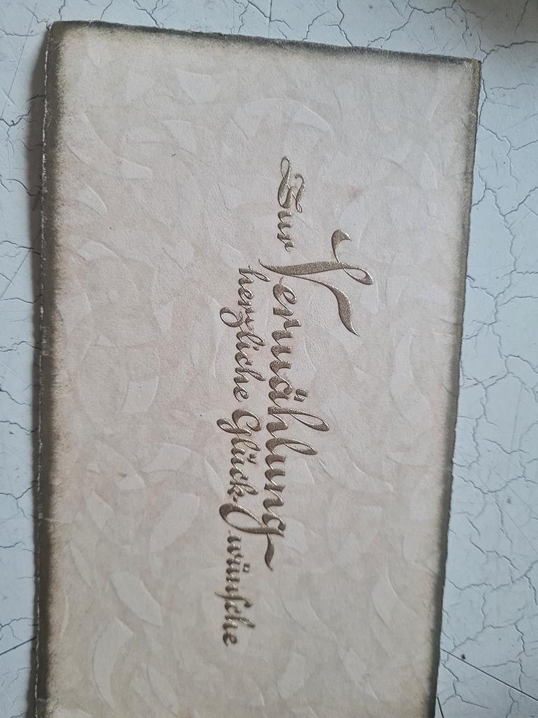 diverse trouwkaarten antiek uit 1929 p/st 1 euro, Verzamelen, Ophalen of Verzenden, 1920 tot 1940, Gelopen, Overige thema's