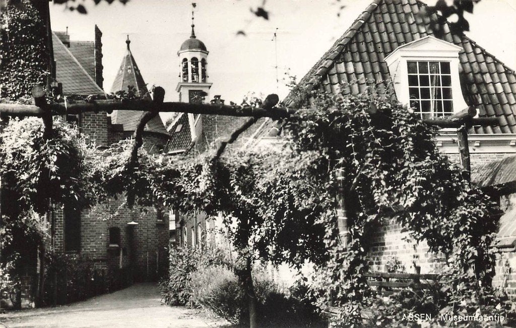 Assen, Museumlaantje, Verzamelen, Ophalen of Verzenden, 1960 tot 1980, Gelopen, Drenthe