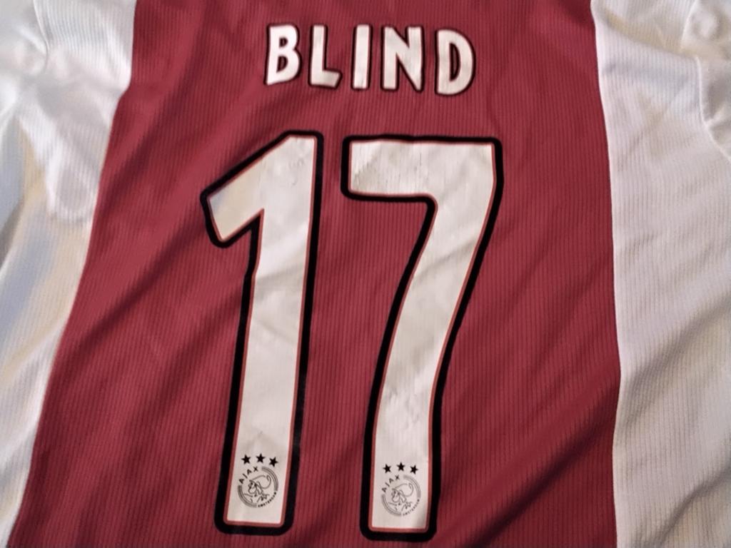 Ajax thuisshirt bedrukking blind, Maat XL, Ophalen of Verzenden, Nieuw, Shirt