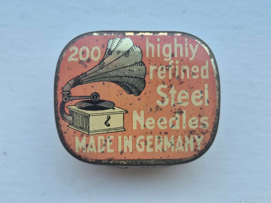 Grammofoon naalden blikje Highly Refined steel needles vol, Verzamelen, Blikken, Ophalen of Verzenden, Overige
