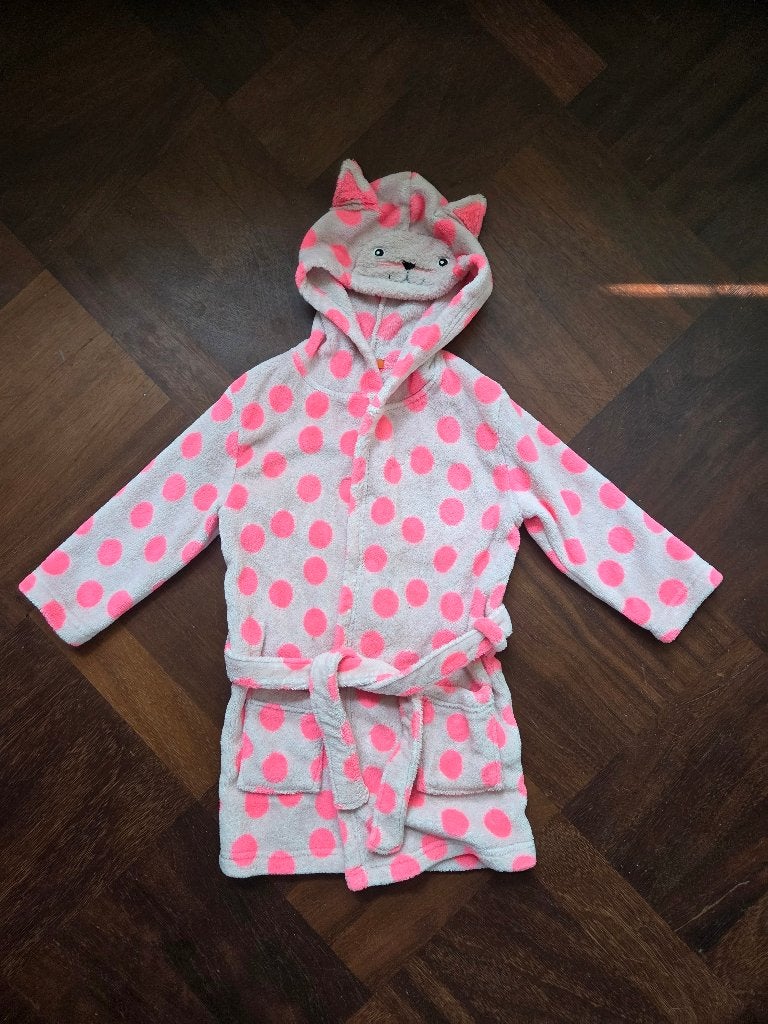 Roze badjas Hema maat 110-116, Kinderen en Baby's, Overige typen, Meisje, Ophalen of Verzenden, Zo goed als nieuw