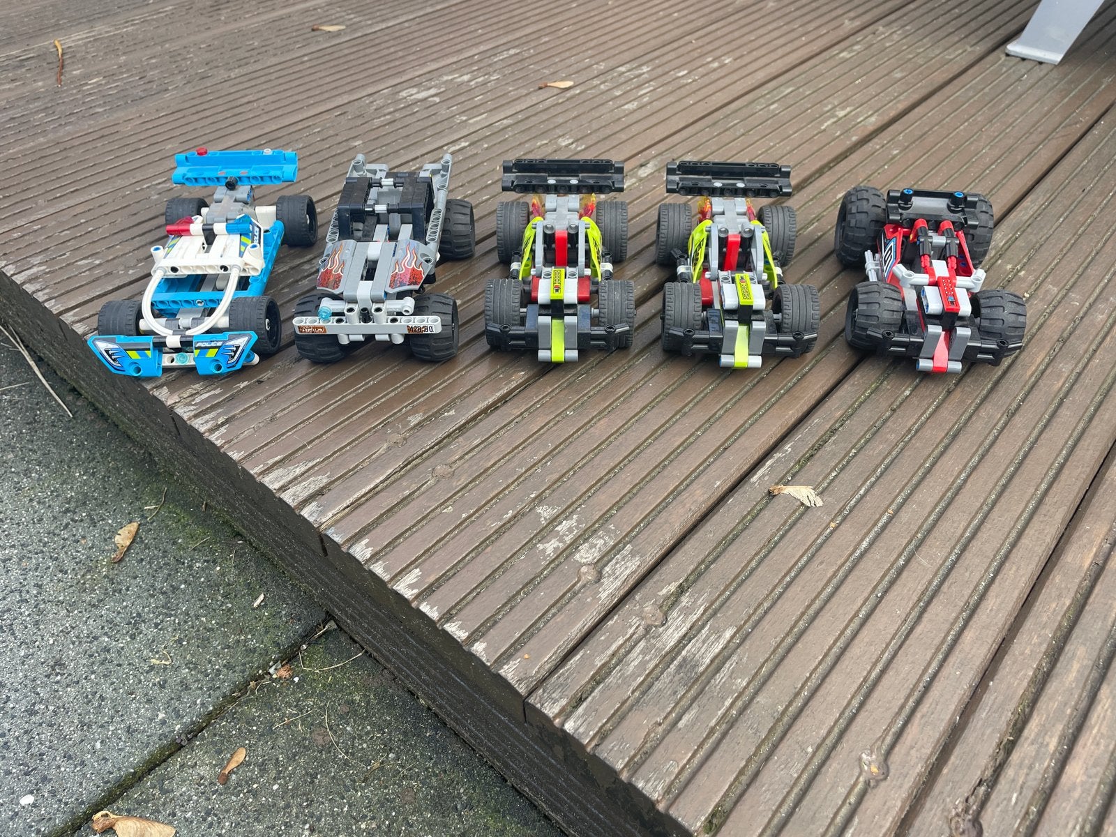 Lego Technic Raceauto's en Buggy's - Set van 5, Ophalen of Verzenden, Gebruikt, Overige merken