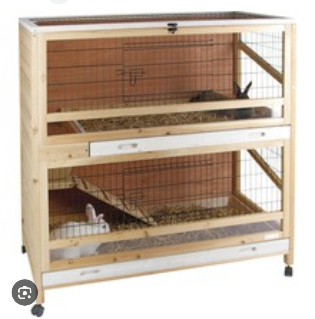 Konijnenhok of cavia hok dubbele verdieping  op wieltjes, Ophalen, Cavia, 90 cm of meer, Hok