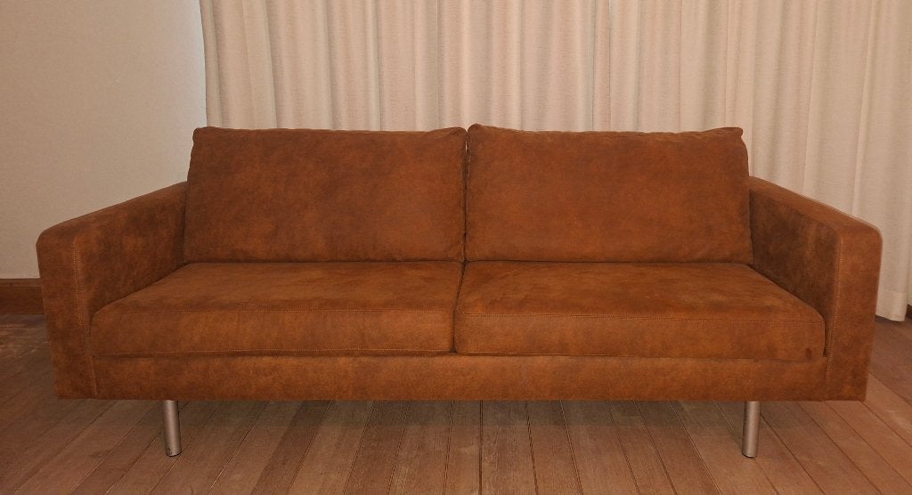 Mooie 2,5 zits bank, Ophalen, Gebruikt, Driepersoons, 75 tot 100 cm
